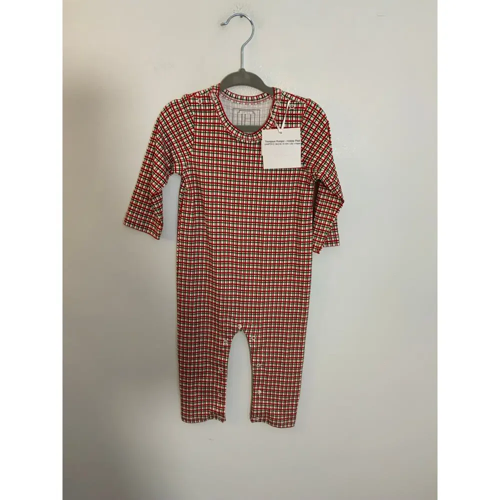 Lila + Hayes Thompson Romper‎ - Holiday Plaid NWT size 9-12mo
